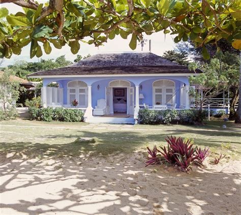 The exterior of Jamaica Inn's Blue Cottage with direct access to the ...