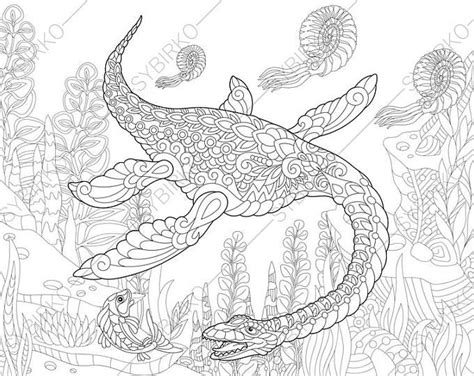 Dinosaur Mandala Coloring Pages Free