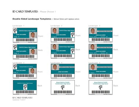 Employee Id Badges Template Collection