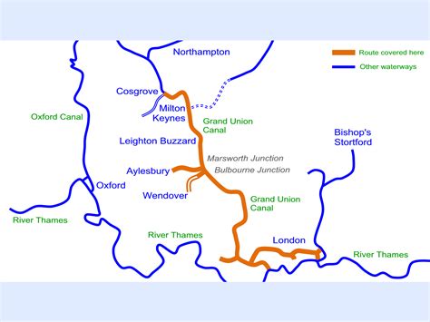 Grand Union Canal (South) Cruising Map for Download – Waterway Routes