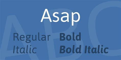 Asap Font Free Download