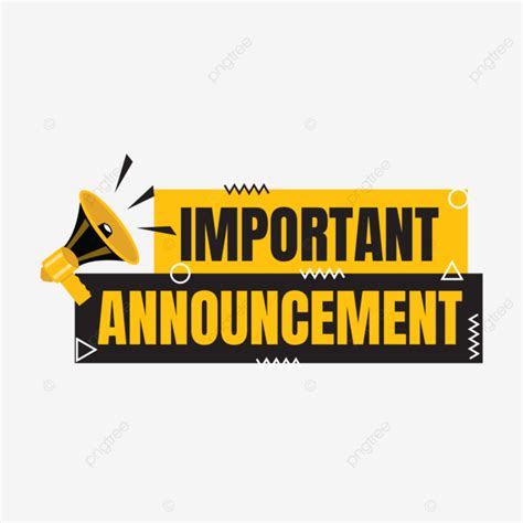 Important Announcement Banner Sign Design, Important Messege Sign ...