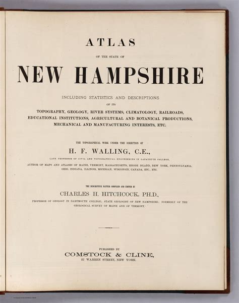 Dover NH 1877 Old Map Reprint With Street & Building Names - Etsy