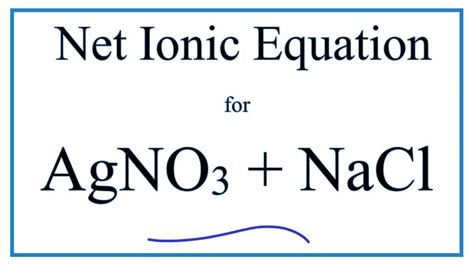 Balanced Chemical Equation For Table Salt And Silver Nitrate | Elcho Table