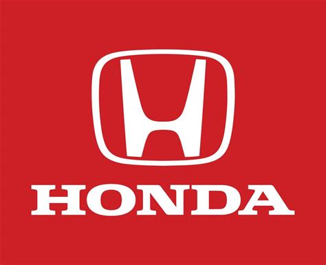 Honda Logo Brand Symbol With Name White Design Japan Car Automobile ...