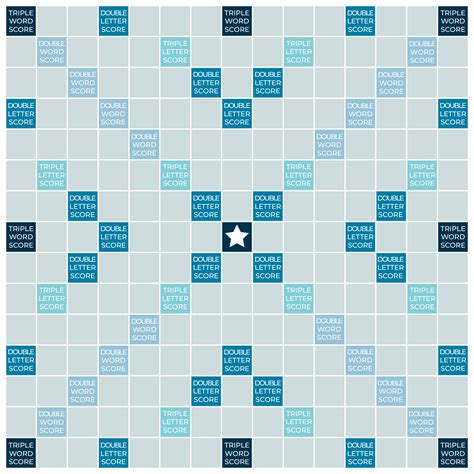 Scrabble Board Layout Printable