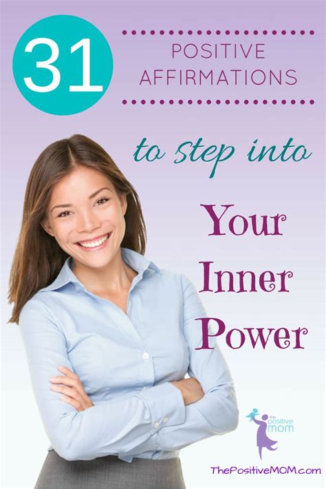 31 Positive Affirmations To Step Into Your Inner Power | Positive ...