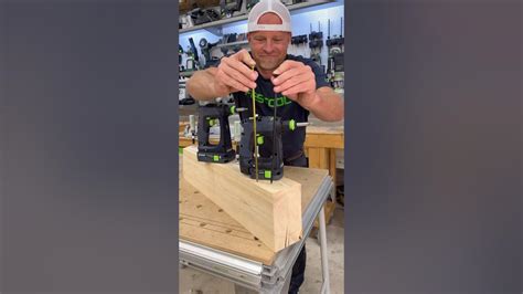 Trying the new 18 and 12v Festool drills #woodworking #carpentry #diy #wood #woodwork - YouTube