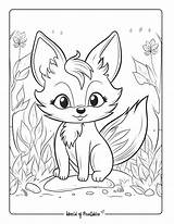 Fox Coloring Pages For Kids & Adults  World Of Printables sketch template