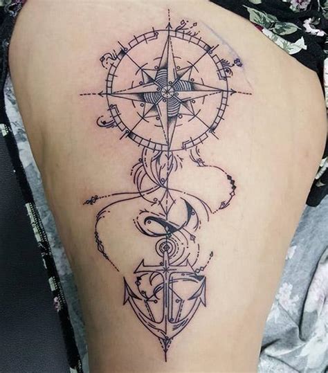 35 Amazing Compass Tattoo Designs To Try In 2023