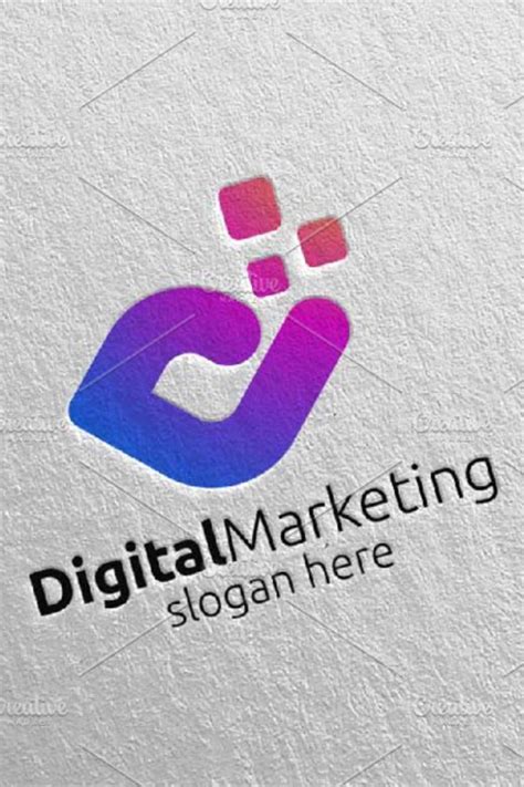 Digital Marketing Financial Logo 57 | Logo design template, Vector logo ...