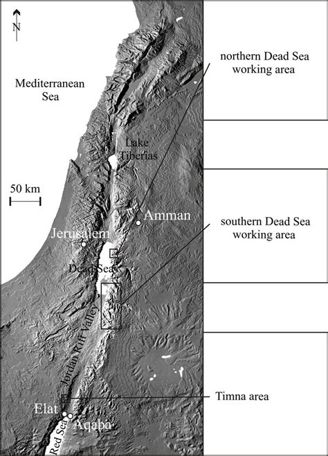 Jordan Rift Valley Israel Map