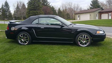 Black 2000 Ford Mustang GT convertible V8 5spd For Sale - MustangCarPlace