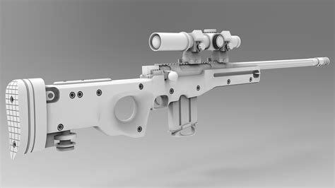 ArtStation - AWM sniper rifle