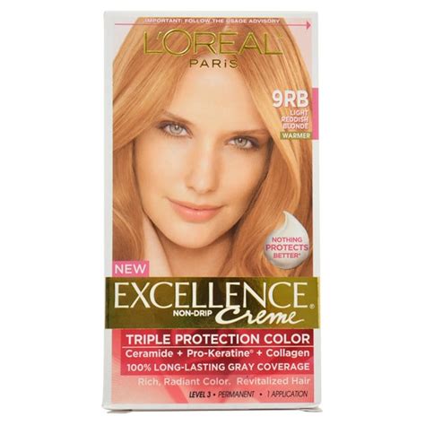 L'Oreal Excellence Creme 'Light Reddish Blonde 9RB' Warmer Hair Color - Overstock Shopping - Big ...