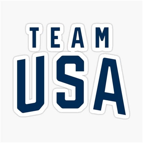 "team usa logo" Sticker for Sale by emilierennie | Redbubble