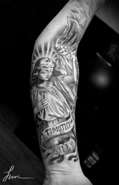 Angel Tattoos On Forearm