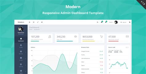 Modern - Responsive Admin Dashboard Template by stacks | ThemeForest