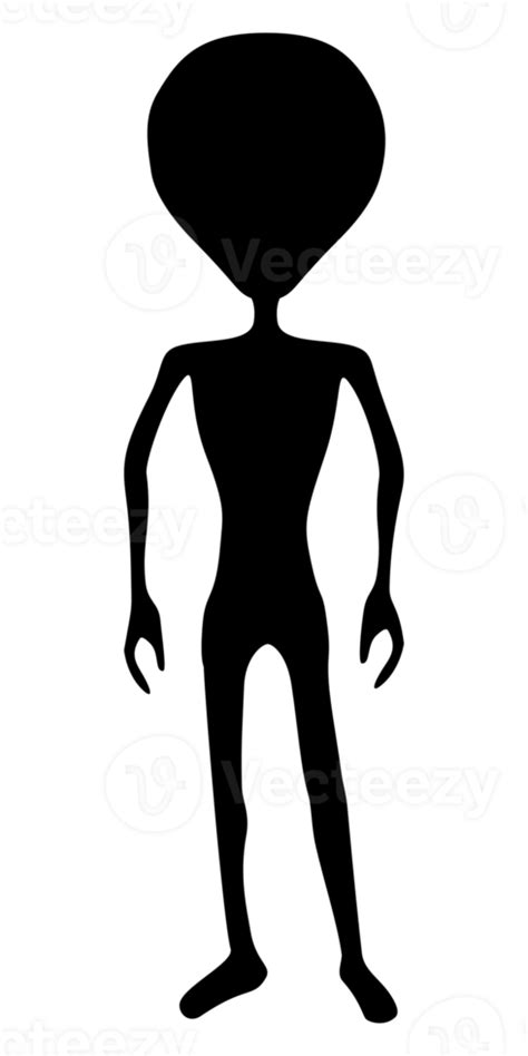 ilustración de silueta alienígena 13473003 PNG