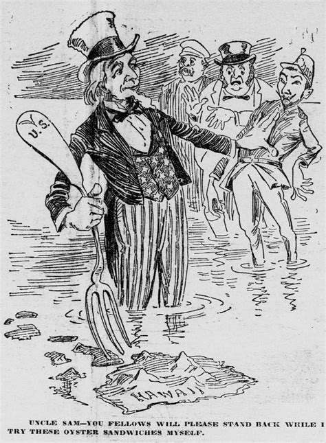 Emily Anasagasti's American Imperialism Political Cartoons: Annexation of Hawaii Political Cartoon