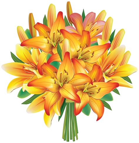 lily flower bouquet clipart - Clip Art Library