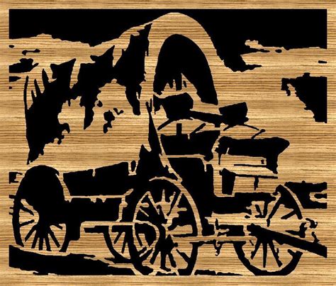 covered wagon #scrollsawpatterns | Scroll saw patterns free, Scroll saw ...