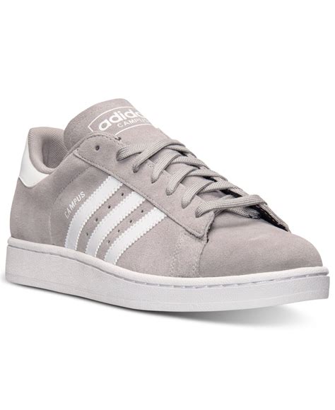 Adidas Men'S Campus Casual Sneakers From Finish Line in Gray for Men (SOLID GREY/WHITE) | Lyst