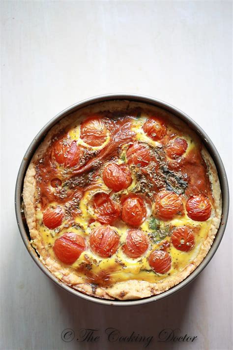 Tomato Basil Quiche - Cooking Goals