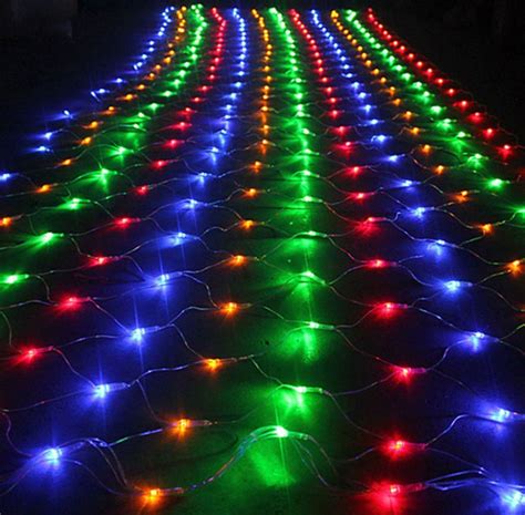 Outside Multi Color Christmas LED Net Lights | YanDecor