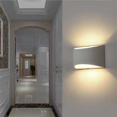 GLiving LED Wall Sconces, Sconce Wall Lighting 7W 2700K Warm White Modern Wall Light for ...