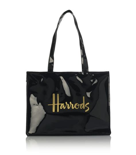 Womens Harrods black Logo Tote Bag | Harrods ES