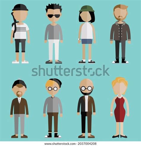 People Flat Design Vector Illustration Stock Vector (Royalty Free) 2037004208 | Shutterstock