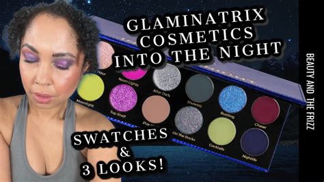 Glaminatrix Cosmetics INTO THE NIGHT Palette! SWATCHES AND 3 LOOKS ...