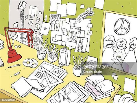 22 Messy Desk Cartoon Stock Photos, High-Res Pictures, and Images ...