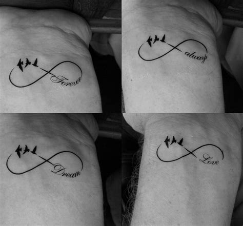 Wrist Tattoo Temporary Infinity Birds Always Forever Love - Etsy Australia