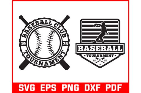 1 Black And White Vector Baseball Logo Svg Designs & Graphics