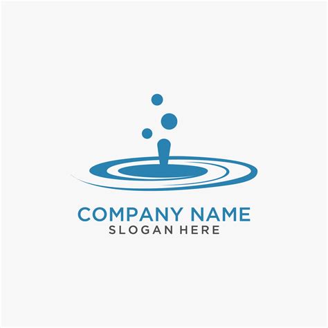 Water ripple logo design 10514349 Vector Art at Vecteezy