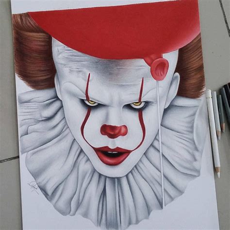 Drawing of Pennywise: IT2017