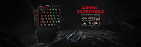 Redragon K585-BA One-Handed RGB Gaming Keyboard and M721-Pro RGB Mouse Combo, 32,000DPI, 10 ...