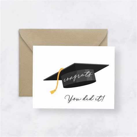 IMPRESS DESIGN STUDIO-Congrats, You Did It! Graduation Greeting Card