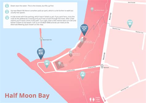 Half Moon Bay Beaches Map