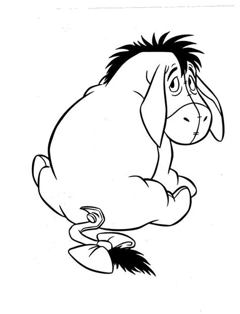 Eeyore Can Be Rather Gloomy Coloring Pages | Coloring pages, Coloring pages for kids, Eeyore