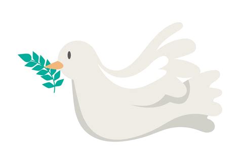 dove with olive branch 10428527 Vector Art at Vecteezy