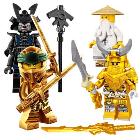 LEGO® Ninjago Golden Lloyd Mini Figure with the Gold Dragon Sword | Lord Garmadon | Minifigure ...