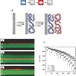 Principle of the Layer-by-layer technique, b) multilayer film formation ...