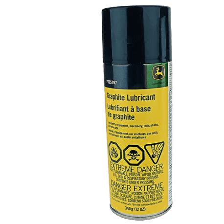 John Deere TY25797 Graphite Lubricant Spray, 12 oz. | Hartville Hardware