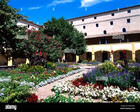 Arles France Van Gogh's Garden Le Jardin De La Maison De Sante Stock ...