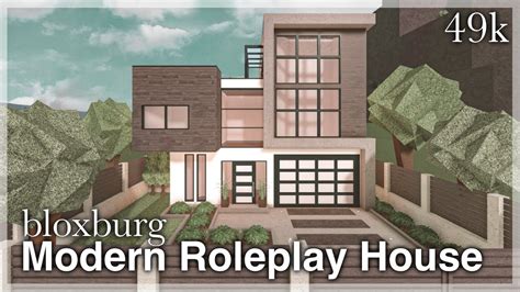 Bloxburg - Modern Roleplay House Speedbuild (exterior) - YouTube