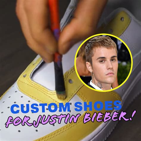 Customizing Shoes For JUSTIN Bieber!👟 | Justin Bieber, shoe ...