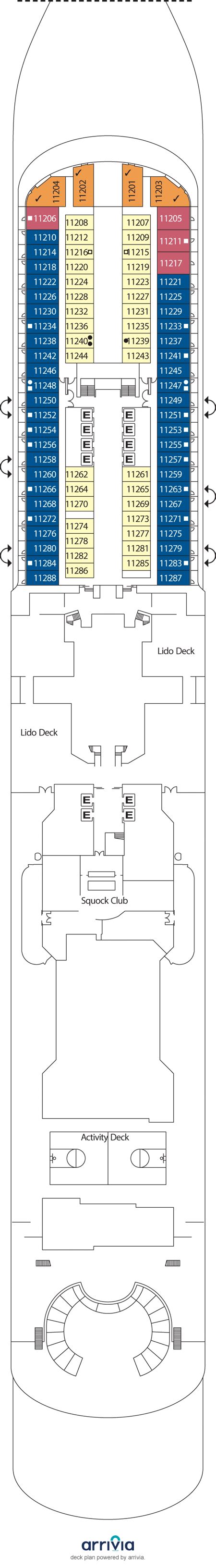 Costa Firenze Cabin 11273 - Category IC - Inside Cabin Stateroom 11273 on iCruise.com